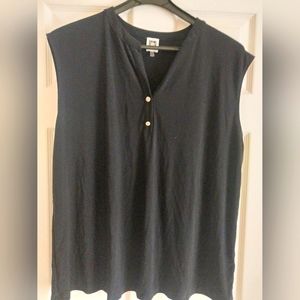 Anne Klein Black sleeveless top Size 2xl